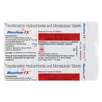 MONTINA FX Tablet 10's - Allergies-Ant