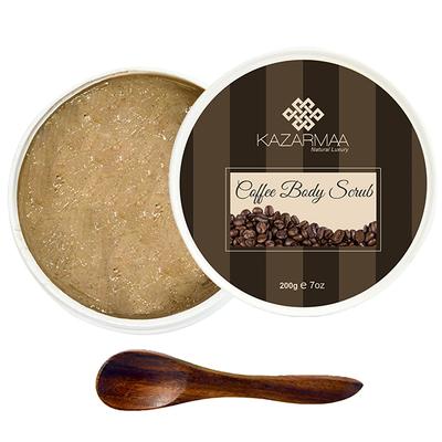Kazarmaa Anti-Cellulite Coffee Body Scrub with Shea Butter, Coconut Oil and Walnut Shell 250 gm - Scrubs & Exfoliants