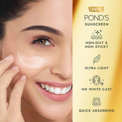 Ponds Serum Boost Sunscreen SPF 55 PA++ UVA UVB Niacinamide - C Lightweight Cream 100gm - Body Sunscreen
