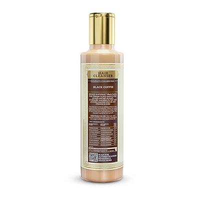 KHADI NATURAL BLACK COFFEE CLEANSER/SHAMPOO SULPHATE PARABEN FREE 210 ml - Shampoos