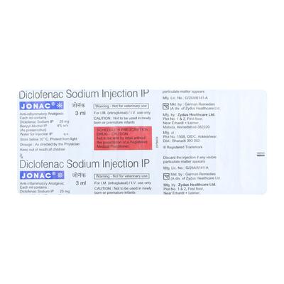 Jonac Injection 3ml - Pain relief-Nsa