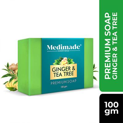 Medimade Ginger & Tea Tree Premium Soap 100 gm - Soaps