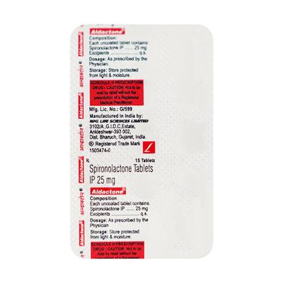 Aldactone 25mg Tablet 15'S - Hypertension-Diu