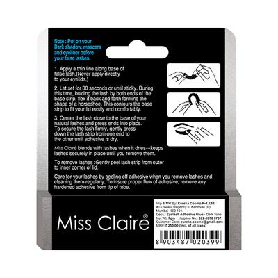 Miss Claire Eyelash Glue Adhesive Dark Tone 7 Gm - Eyelashes
