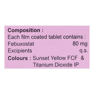 Febutax 80mg Tablet 10'S - Gout