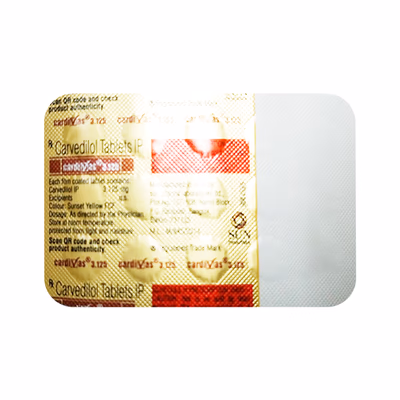 CARDIVAS 3.125 Tablet 15's - Hypertension-Bet