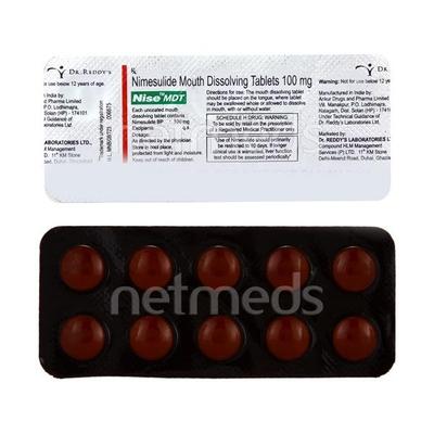 Nise Mdt Tablet 10'S - Pain relief-Nsa