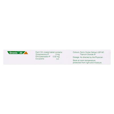 Dronis 20 Tablet 24'S - Contraception-Ora