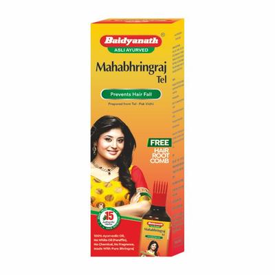 Baidyanath Maha Bhringraj Hair Oil For Strong Hair No Chemical 100 ml - Speciality Medicines