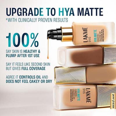 Lakme 9to5 Hya Matte Foundation + Hyaluronic Acid Neutral Light 25 ml - Foundation