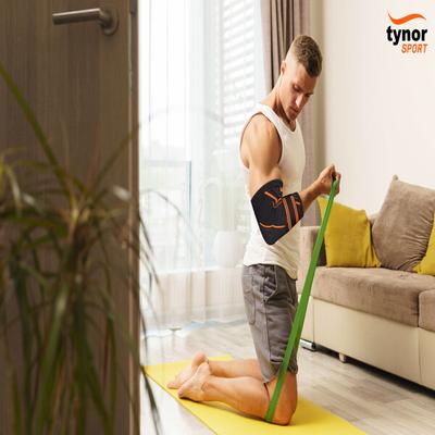 Tynor Elbow Support Air Pro - Black & Orange (M) 1's - Abdomen/Neck/Arm/Elbow Supports