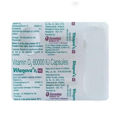 Vitanova D3 SG Capsule 4'S - Supplements-Vit