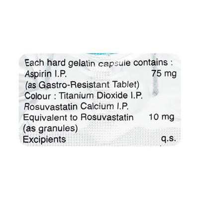 Unistar 10/75mg Capsule 15'S - High Cholesterol-Dys