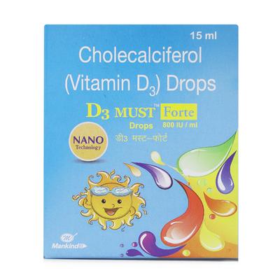 D3 Must Forte Drops 15ml - Supplements-Vit