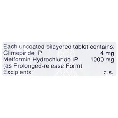 Switglim M 4mg/1000mg Tablet 10'S - Diabetes-Ant