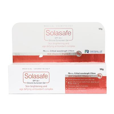 SOLASAFE SPF 50+ SUNSCREEN Gel(Topical) 50gm - Sunscreen Preparations-Emo