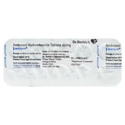 Mucolite Tablet 10'S - Cough And Cold-Cou