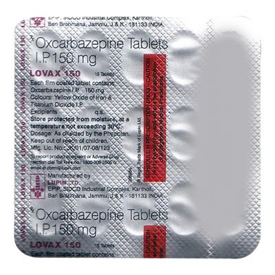 LOVAX 150 Tablet 15's - Epilepsy/Convulsion-Ant