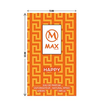 Max Collection HAPPY Eau de Parfum 50 ml - Men Perfumes (Edt/Edp)
