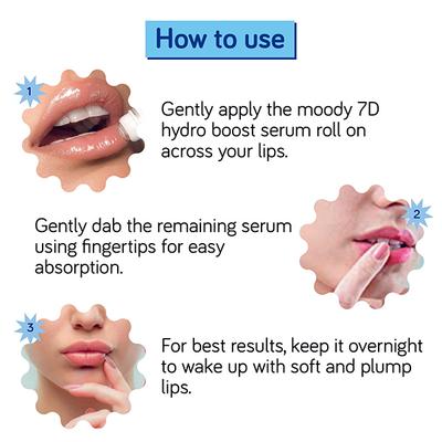 Moody Hydro Burst Moisturizing Lip Serum with Hyaluronic & Kojic acid for Pigmented Lips 9.8 gm - Lip Glosses