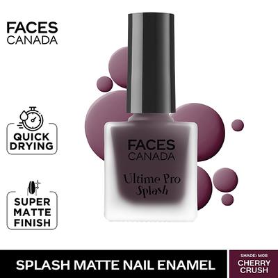 FACESCANADA Ultime Pro Splash Matte Nail Enamel Cherry Crush M08 8 ml - Nail Polish