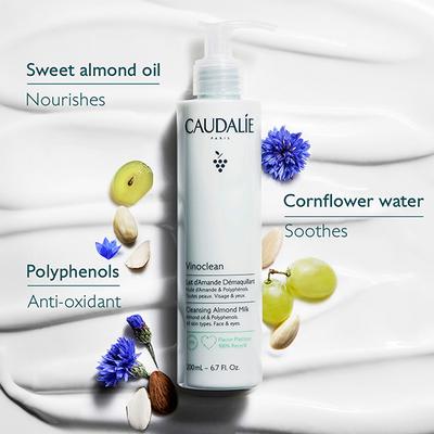 Caudalie Vinoclean Gentle Almond Milk 200 ml - Make Up Removers