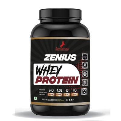 Zenius Whey Protein Powder - Kulfi Flavour 1 kg - Whey Proteins