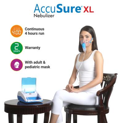 AccuSure Nebulizer (XL) Machine For Adults & Kids 1's - Nebulizer & Vaporizer