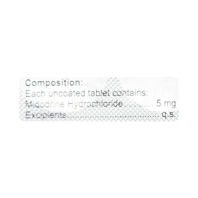 MIDGEO 5mg Tablet 10's - Hypotension-Vas