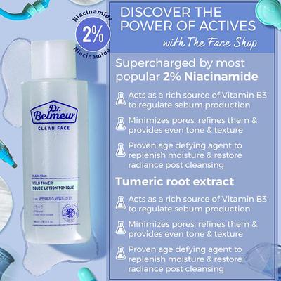 The Face Shop Dr.Belmeur Clean Face Mild Toner Douce Lotion Tonique 145ml - Toners
