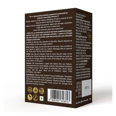 WOW Skin Science Brightening Vitamin C Bathing Soap - Skin-Friendly with 5.5 pH 75 gm - Soaps