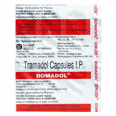 Domadol 50mg Capsule 10'S - Pain relief-Ana