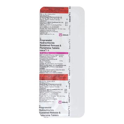 INDERAL F 5mg Tablet 10's - Migraine