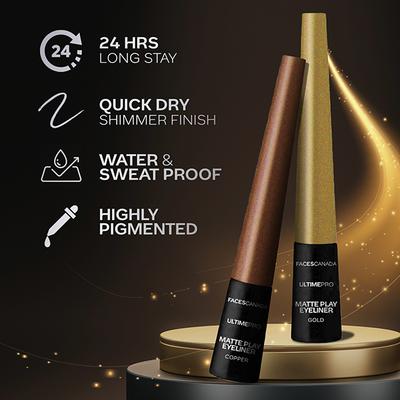 Faces Canada Ultime Pro Matte Play Eyeliner - Gold 2.5 ml - Eyeliners