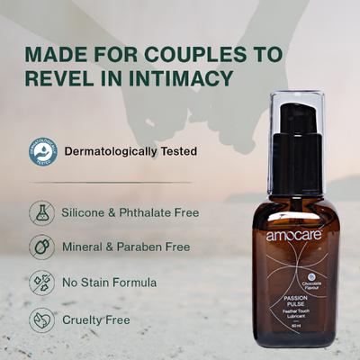 Amocare Passion Pulse Lubricant Gel - Chocolate Flavour 50 ml - Flavoured Lubes