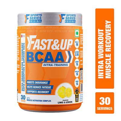 Fast&Up BCAA Supplement Powder - Lime & Lemon Flavour 450 gm - Bcaa Supplements
