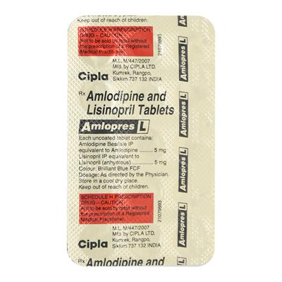 Amlopres L Tablet 15'S - Hypertension-ACE