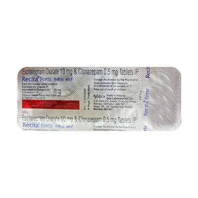 Recita Forte Tablet 10'S - Anxiety-Anx
