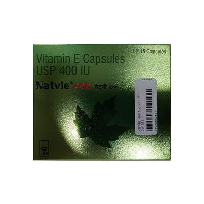 NATVIE 400 Capsule 15's - Supplements-Vit