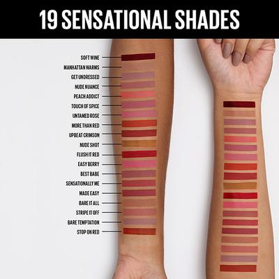 Maybelline New York Color Sensational Liquid Matte Lipstick, NU07 Get Undressed 7ml - Lipsticks