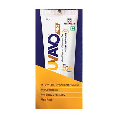 UV AVO PRO SPF 50+ PA++++ BROAD SPECTRUM WITH IR PROTECTION Sunscreen Gel 50g - Sun Protectors-Emo