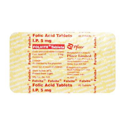Folvite Tablet 45'S - Iron Supplement/Anaemia-Vma