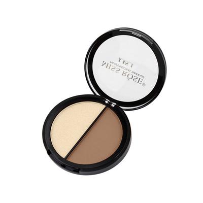 Miss Rose 2 In 1 Highlighter & Bronze Powder 7003 - 045 03 10 gm - Highlighters & Illuminators