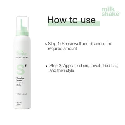 Milk Shake Lifestyling Shaping Foam 200 ml - Clays & Mousses