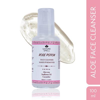 Nature Spell Rose Potion Aloe Vera Cleanser Makeup Remover 100 ml - Make Up Removers