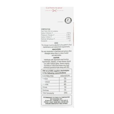 ORS READY TO DRINK APPLE FLAVOUR(JNTL) Liquid 200ml - Supplements-Ele