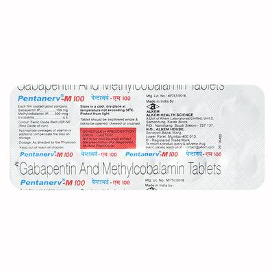 PENTANERV M 100 Tablet 10's - Neuropathic Pain-Dru