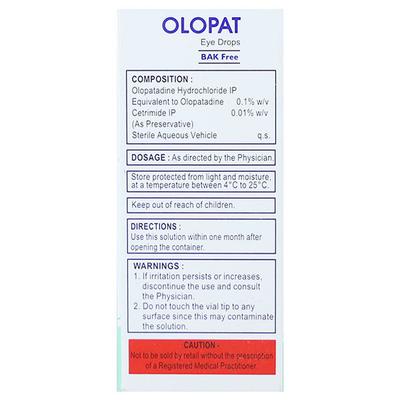 OLOPAT BAK FREE Eye Drops 5ml (se) - Eye conditions-Oph