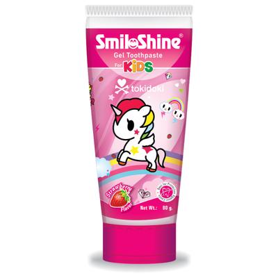 SmiloShine Gel Toothpaste for Kids - Strawberry Flavor 80 gm - Face Gels