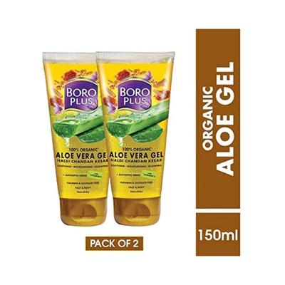 Advanced Boroplus Aloegel Haldi Chandan Kesar 150ml 2's - Face Creams